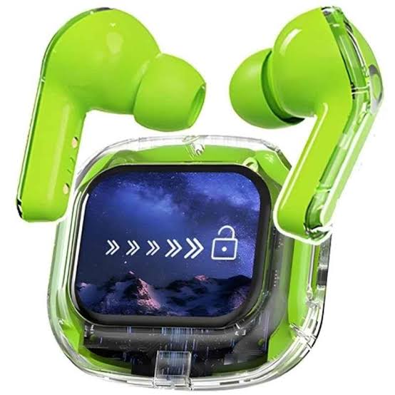 Air Max Transparent airpods with display screen 🎧🎶