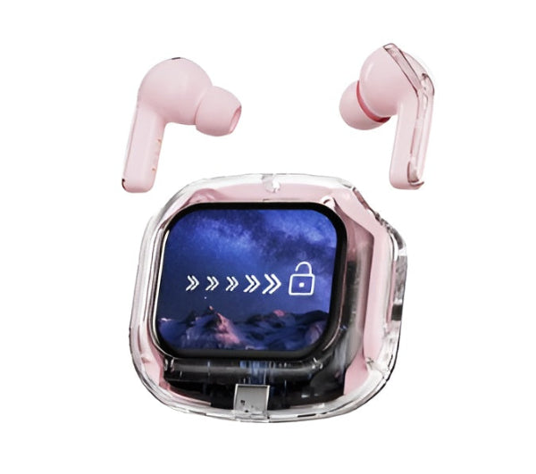 Air Max Transparent airpods with display screen 🎧🎶