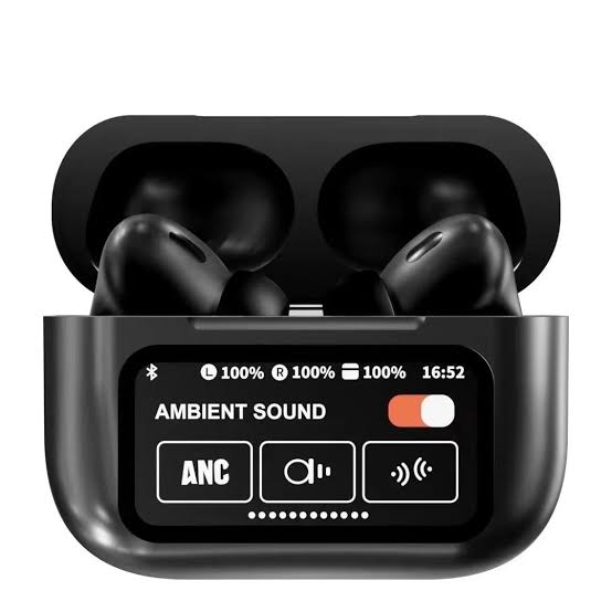 A9 PRO DISPLAYED EARBUDS (premium quality and high sound)+ANC/ENC