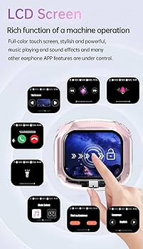 Air Max Transparent airpods with display screen 🎧🎶